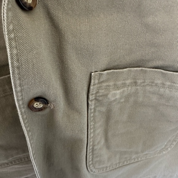 Orvis Men's Size 42 Zambezi Safari Blazer Twill & Leather Field Jacket - Picture 3 of 10